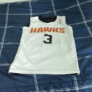 Hawks white and black reversible jersey